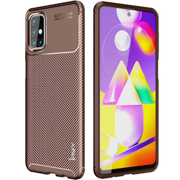 

TPU чехол iPaky Kaisy Series для Samsung Galaxy M31s Коричневый