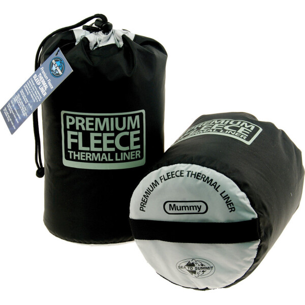 

Вкладыш в спальник Sea To Summit Fleece Liner with Hood Черный
