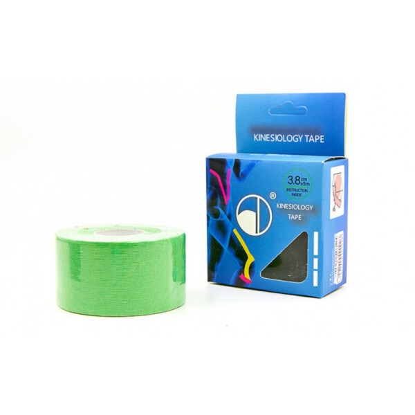 

Кинезио тейп в рулоне 3,8см х 5м (Kinesio tape) эластичный пластырь BC-4863-3,8 Green