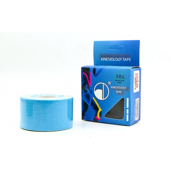 

Кинезио тейп в рулоне 3,8см х 5м (Kinesio tape) эластичный пластырь BC-4863-3,8 Blue