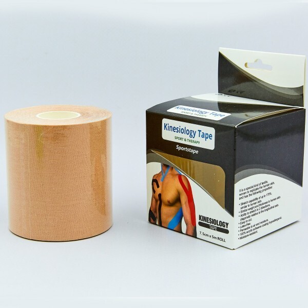 

Кинезио тейп в рулоне 7,5см х 5м (Kinesio tape) эластичный пластырь BC-0841-7_5 Beige