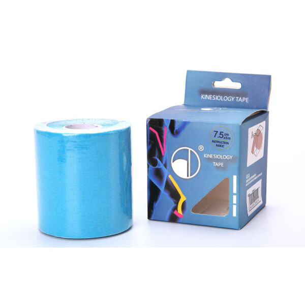 

Кинезио тейп в рулоне 7,5см х 5м (Kinesio tape) эластичный пластырь BC-4863-7,5 Blue