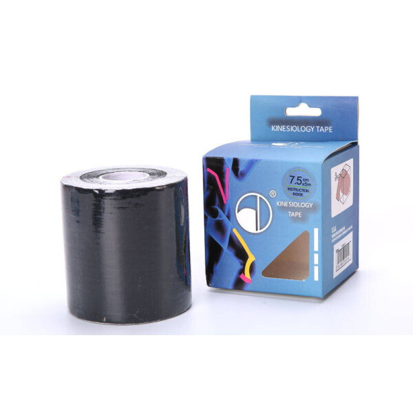 

Кинезио тейп в рулоне 7,5см х 5м (Kinesio tape) эластичный пластырь BC-4863-7,5 Black