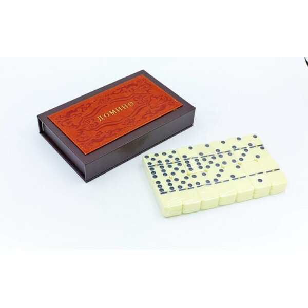

Домино настольная игра в PU коробке 5010F Brown