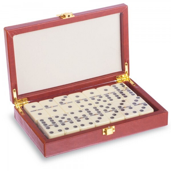

Домино настольная игра в кожзам коробке 5211L