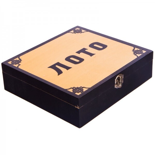 

Лото настольная игра в деревянной коробке W9901