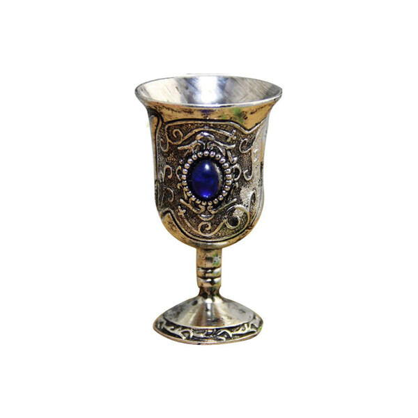 Акция на Бокал BauTech Кубок для вина с камнем латунный Синий (1007-537-00) от Allo UA