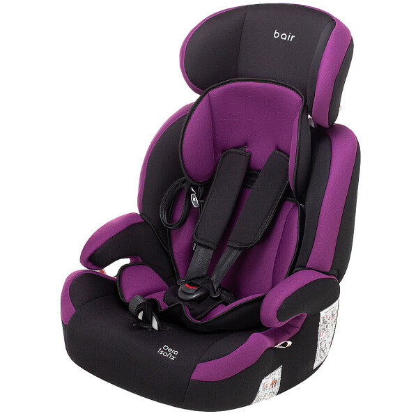 

Автокресло Bair Beta 1/2/3 (9-36 кг) DB1824 черный - фиолетовый