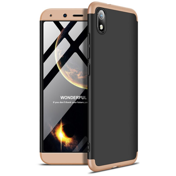 

GKK 3 in 1 Hard PC Case Xiaomi Redmi 7A Gold/Black