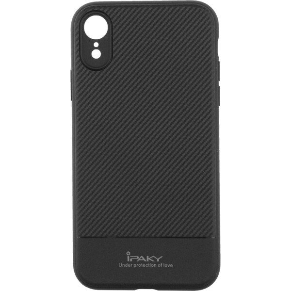 

Ipaky Carbon Fiber Series/TPU Case With Carbon Fiber Apple iPhone XR Gray