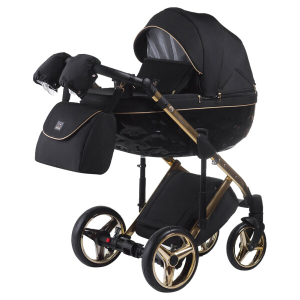 

Коляска 2 в 1 Adamex Chantal Polar (Gold) C1-A черный