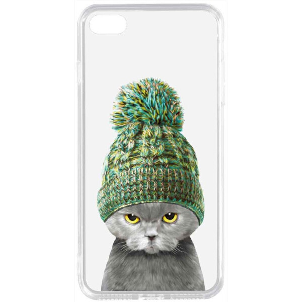 

TOTO Acrylic+TPU Print Case Apple iPhone 7/8 #7 Cat In Hat Transparent