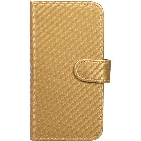 

Чехол TOTO Book Carbon Fiber Universal Cover 5,8-6,5" Gold
