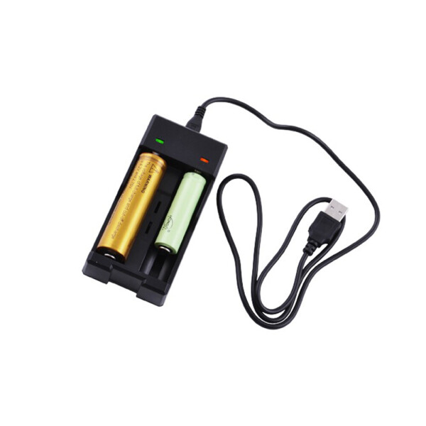 Акція на Зарядное устройство BauTech XXC-988 2x18650/14500/16340 micro USB Черный (1007-904-00) від Allo UA
