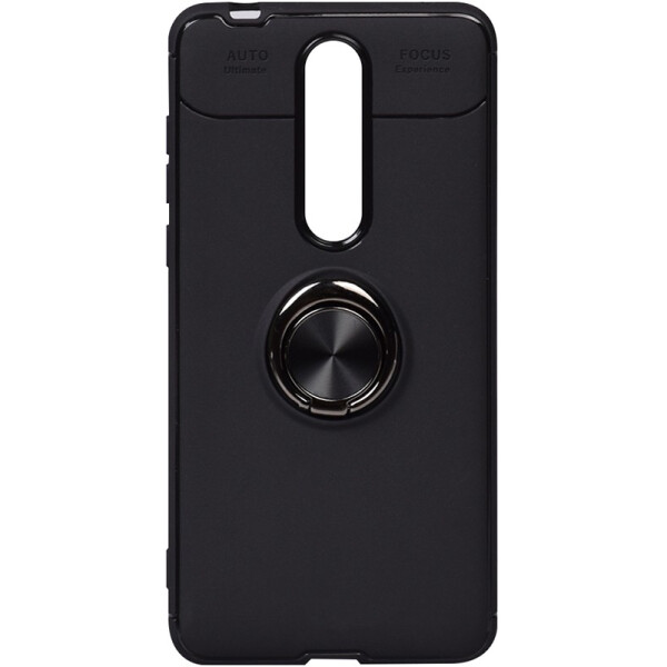 

TOTO Car Magnetic Ring TPU Case Nokia 3.1 Plus Black/Black