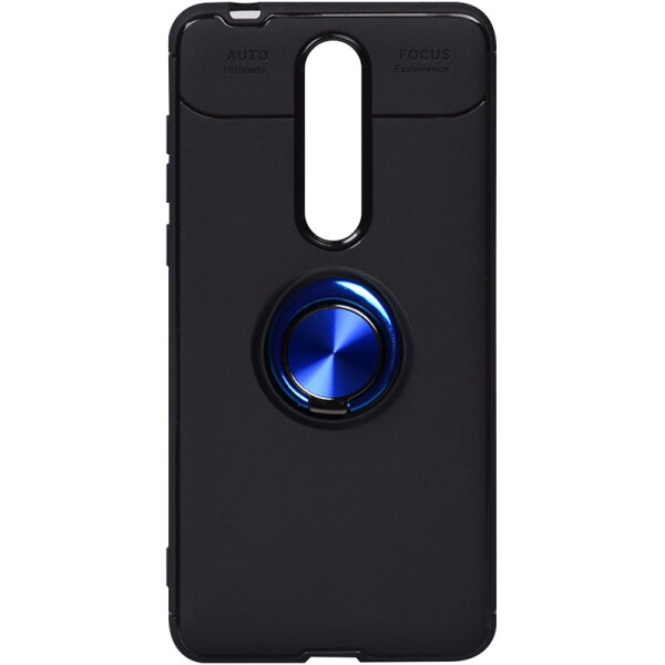 

TOTO Car Magnetic Ring TPU Case Nokia 3.1 Plus Black/Blue