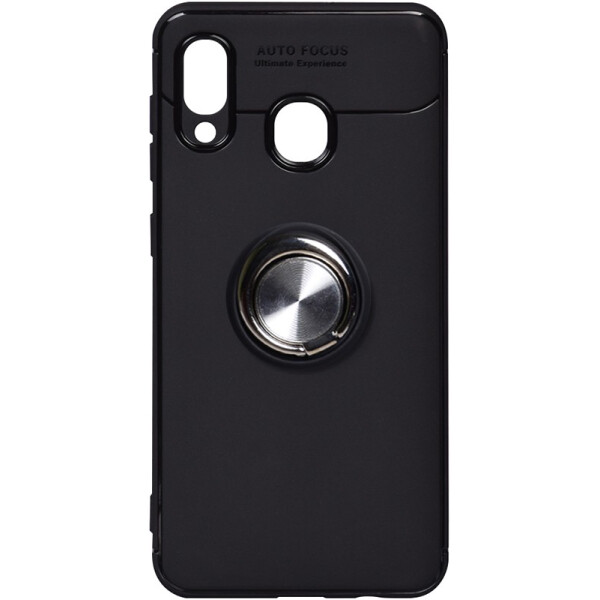 

TOTO Car Magnetic Ring TPU Case Samsung Galaxy A20/A30 Black/Silver