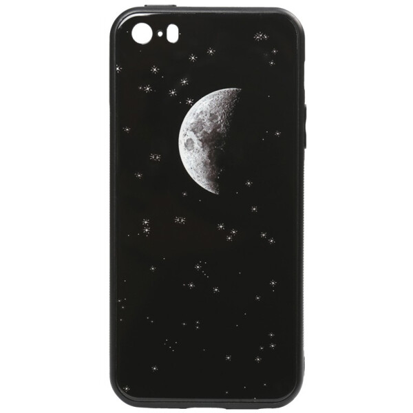 

TOTO Cartoon Print Glass Case Apple iPhone SE/5s/5 Starry Sky