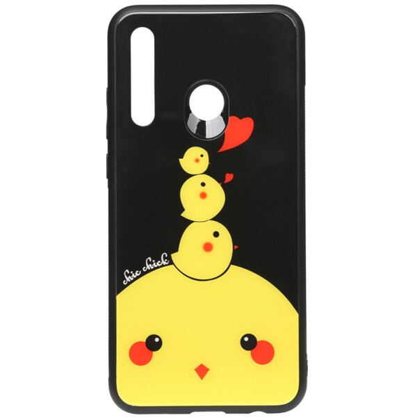 

TOTO Cartoon Print Glass Case Huawei P Smart Z Chicken Chick