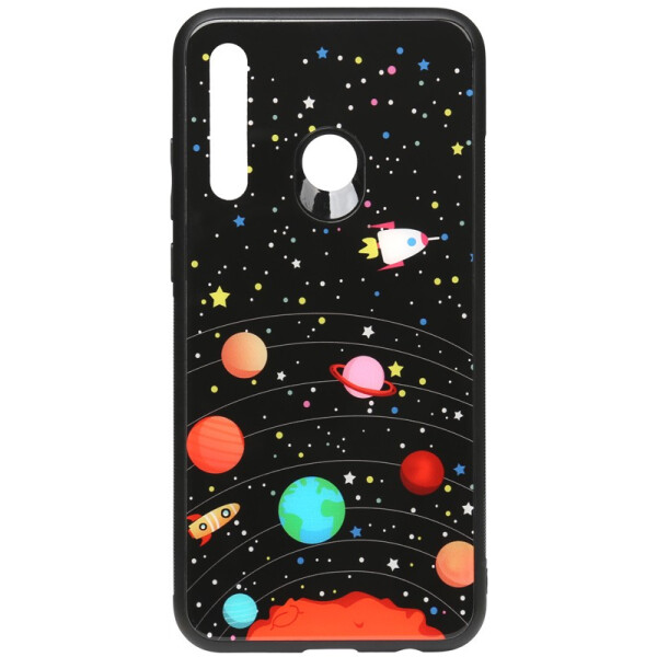 

Чехол TOTO Cartoon Print Glass Case Huawei P Smart Z Planets