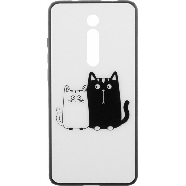 

Чехол TOTO Cartoon Print Glass Case Xiaomi Mi 9T/Mi 9T Pro/Redmi K20/K20 Pro Cats White/Black