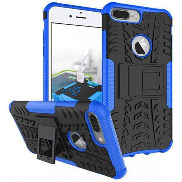 

TOTO Dazzle Kickstand 2 in 1 Case Apple iPhone 7 Plus/8 Plus Blue