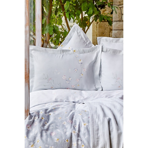 

Постельное белье Karaca Home - Nadia gri серый pike jacquard 220*230 евро (svt-2000022254007)