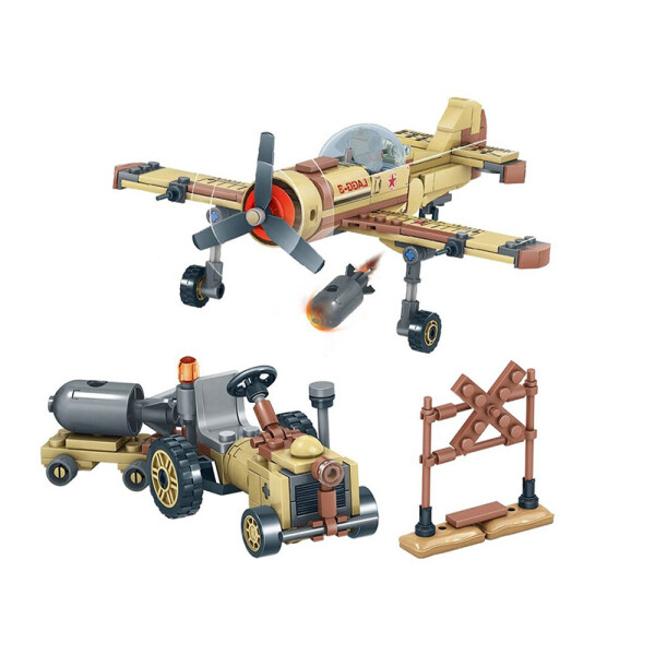 

Конструктор Kazi Военный тягач самолет WW2 250 шт Коричневый (1007-463-02)