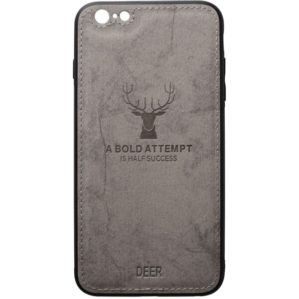 

TOTO Deer Shell With Leather Effect Case Apple iPhone 6/6s Gray
