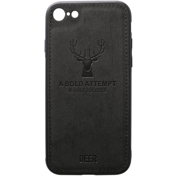 

TOTO Deer Shell With Leather Effect Case Apple iPhone 7/8 Black