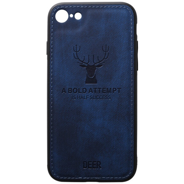 

TOTO Deer Shell With Leather Effect Case Apple iPhone 7/8 Dark Blue