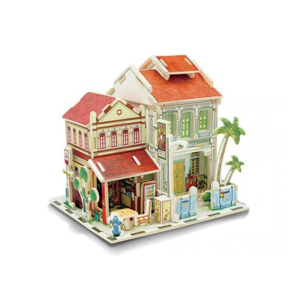 

Кукольный домик Diy 3D пазл Diy деревянный Двухэтажный дом (1006-379-11)