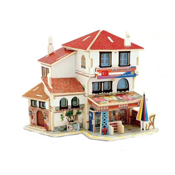 

Кукольный домик Diy 3D пазл Diy деревянный Магазинчик (1006-379-10)