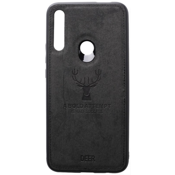 

Чехол TOTO Deer Shell With Leather Effect Case Huawei P Smart Z Black