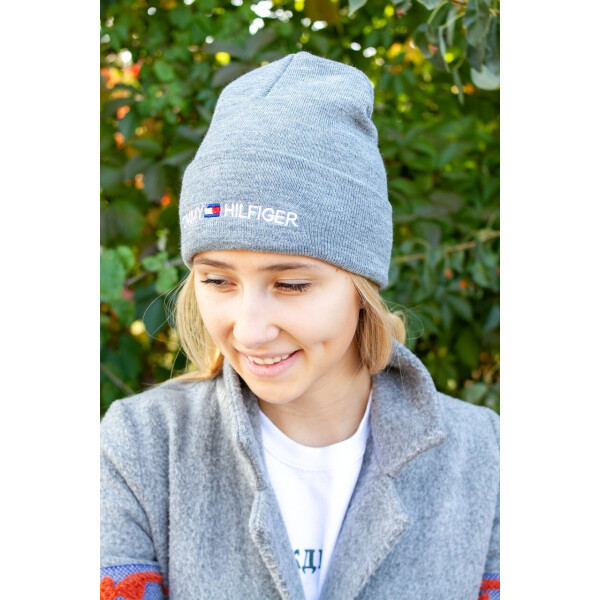 

Шапка зимняя BGL Tommy Hilfiger Серая (1401)