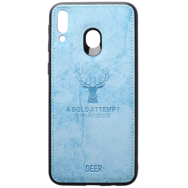 

TOTO Deer Shell With Leather Effect Case Samsung Galaxy M20 Blue