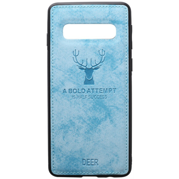 

TOTO Deer Shell With Leather Effect Case Samsung Galaxy S10+ Blue