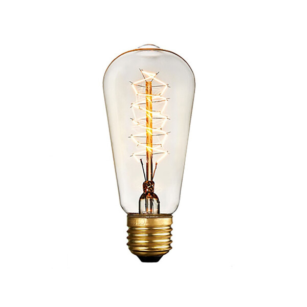 

Лампа Эдисона BauTech E27 40 Вт 220 В винтажная ST64 Spiral (1007-314-06)