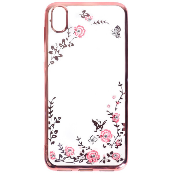 

Чехол TOTO Electroplate Print TPU Case Xiaomi Redmi 7A Pink Flowers