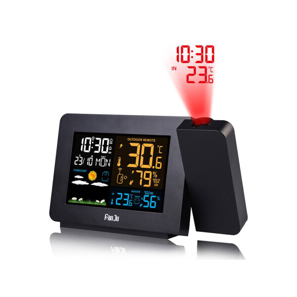 

Метеостанция FanJu FJ3391 Часы с проекционной погодой Календарь (1006-598-00)