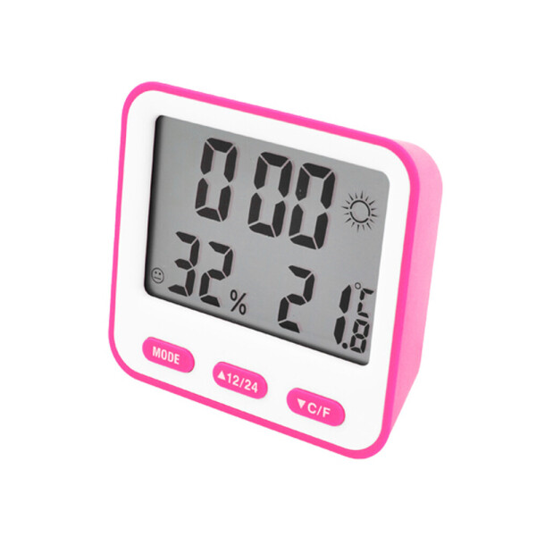 

Термометр с гигрометром Thermo BK-854 Цифровой Розовый (1003-852-02)
