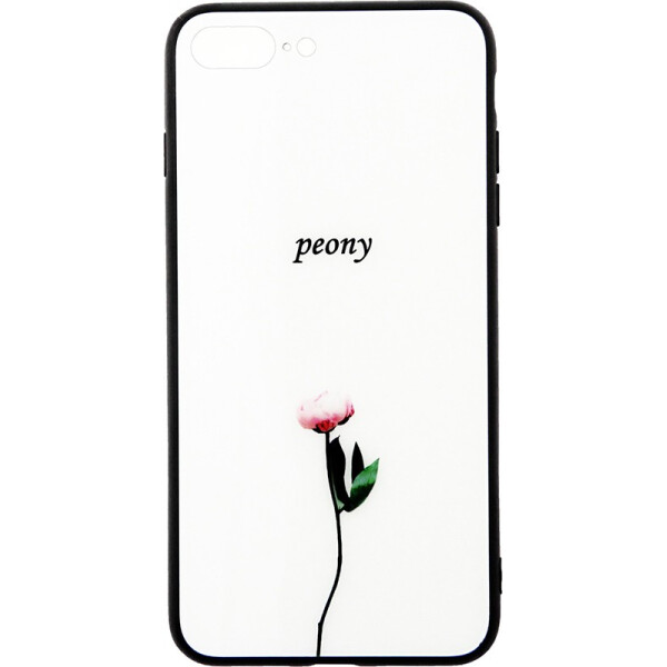 

TOTO Glass Fashionable Case Apple iPhone 7 Plus/8 Plus Peon on White