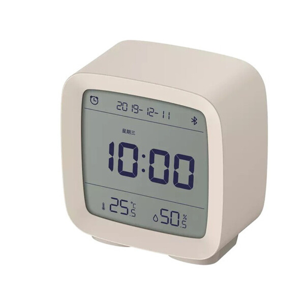 Акция на Часы Будильник BauTech Термометр Гигрометр Qingping Bluetooth Белый (1007-231-00) от Allo UA