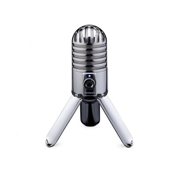 Акція на Конденсаторный микрофон Samson USB С аудио выходом для наушников Серебристый (1004-650-01) від Allo UA