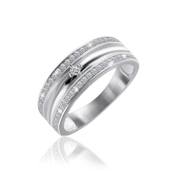 

Серебряное кольцо Сильвекс 925 17,1 (КК2Ф/242-Ж)