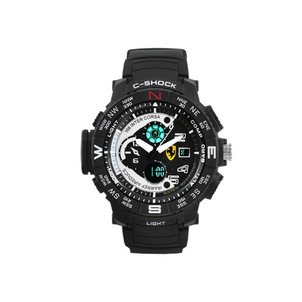 

Часы наручные BauTech G Shock Ferrari Черный с белым (1007-703-03)
