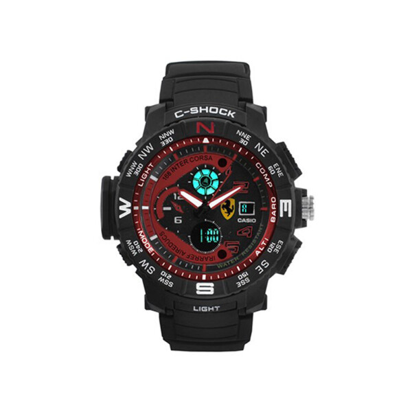 

Часы наручные BauTech G Shock Ferrari Черный с красным (1007-703-01)