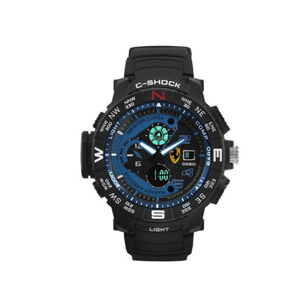 

Часы наручные BauTech G Shock Ferrari Черный с синим (1007-703-00)