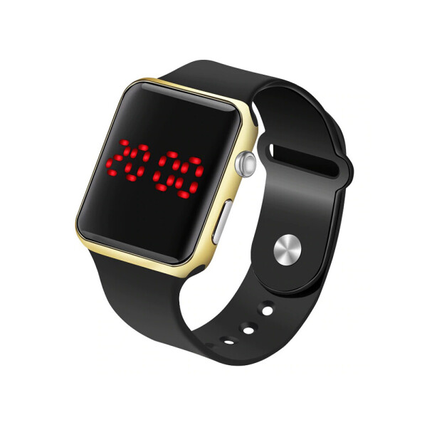 

Часы цифровые BauTech В стиле Apple Watch мужские Черное золото (1005-373-00)