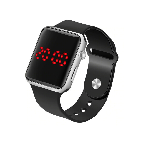 

Часы цифровые BauTech В стиле Apple Watch мужские Черное серебро (1005-373-01)